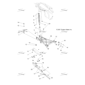 SUSPENSION, REAR SWING ARM
