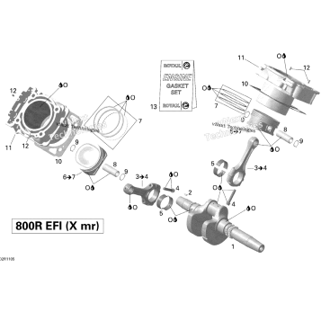CRANKSHAFT, PISTON AND CYLINDER