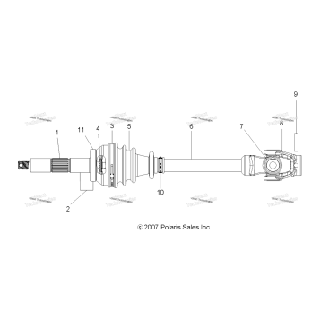 DRIVE TRAIN, FRONT DRIVE SHAFT