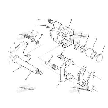 FRONT BRAKE ASSEMBLY BIG BOSS 4X6