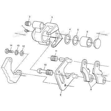FRONT BRAKE SPORTSMAN 400L