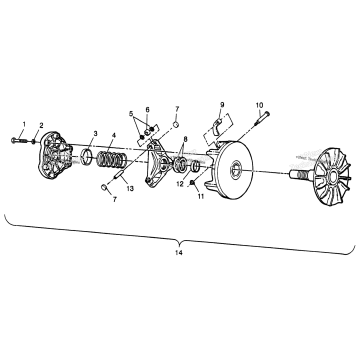 DRIVE CLUTCH SCRAMBLER 400L