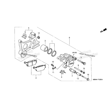REAR BRAKE CALIPER