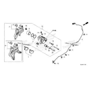 REAR BRAKE CALIPER