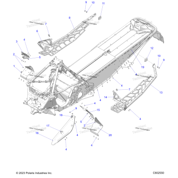 CHASSIS, CLUTCH GUARD, FOOTRESTS, & RUNNINGBOARDS