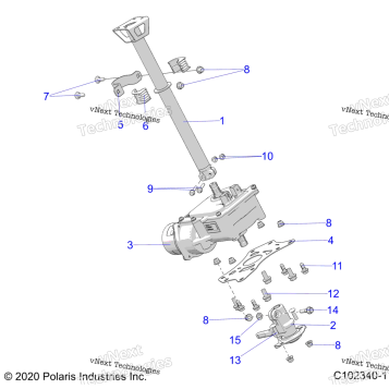 STEERING, STEERING POST ASM