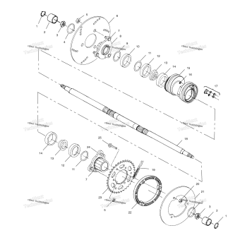 REAR HOUSING A02BA25CA/CB/CD