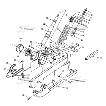 SWING ARM WELDMENT 6X6 350L (4924362436037A)