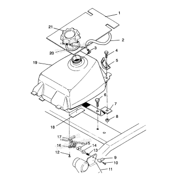 FUEL TANK ASSEMBLY 4X4 250
