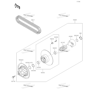 DRIVEN CONVERTER/DRIVE BELT
