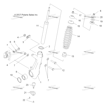 SUSPENSION, FRONT STRUT