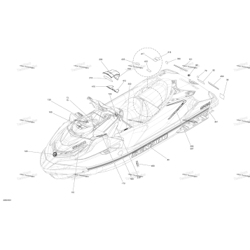 DECALS - GTX ENGINE 1503 NA PACKAGE STD