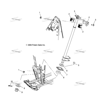 STEERING POST /AB/AC