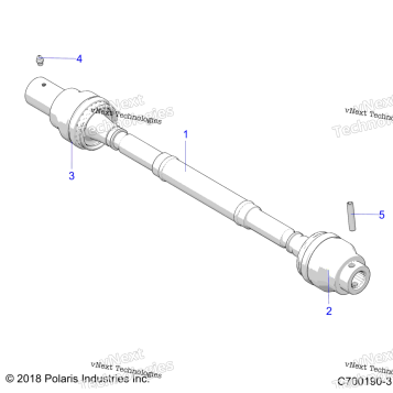 DRIVE TRAIN, FRONT PROP SHAFT