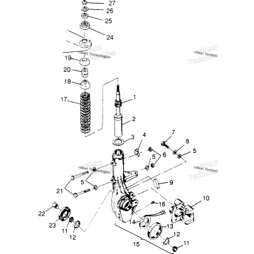 FRONT STRUT ASSEMBLY XPLORER 300