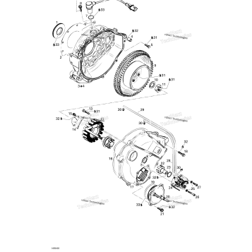 MAGNETO AND OIL PUMP