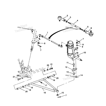 STEERING/AARM ASSEMBLY 2X4 350L