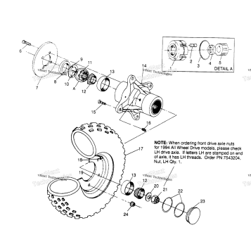 FRONT WHEEL ASSEMBLY 6X6 300