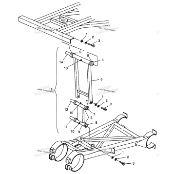 REAR STRUT STABILIZER BIG BOSS 6X6 400L