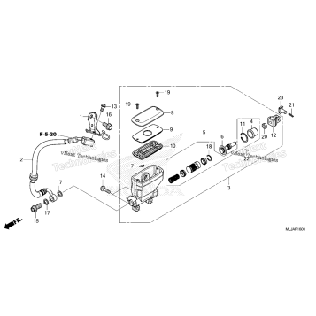 REAR BRAKE MASTER CYLINDER