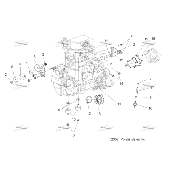 ENGINE, MOUNTING