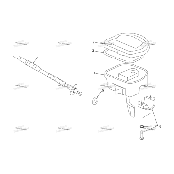 CONTROLS, THROTTLE ASM./CABLE