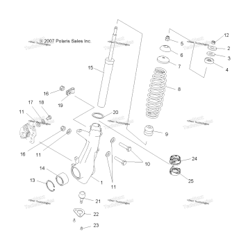 SUSPENSION, FRONT STRUT