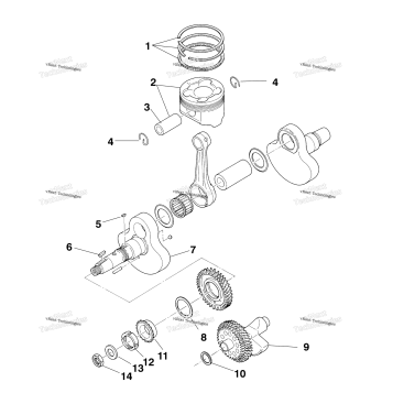 CRANKSHAFT & PISTON W958144