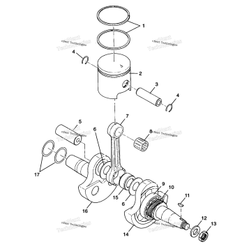 CRANKSHAFT & PISTON TRAIL BLAZER