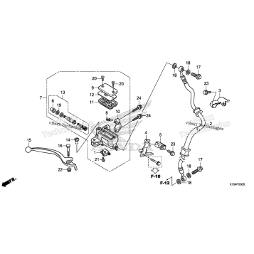 FRONT BRAKE MASTER CYLINDER (1)