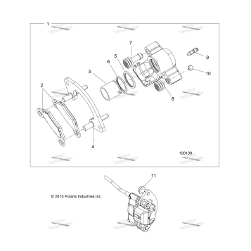 BRAKES, REAR CALIPER