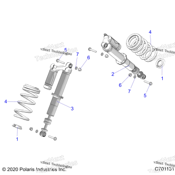 SUSPENSION, FRONT SHOCK MOUNTING