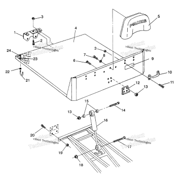 REAR BED MOUNTING 6X6 250