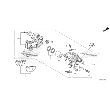 REAR BRAKE CALIPER