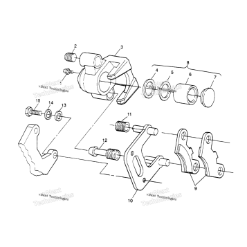 FRONT BRAKE ASSEMBLY SPORT 400L