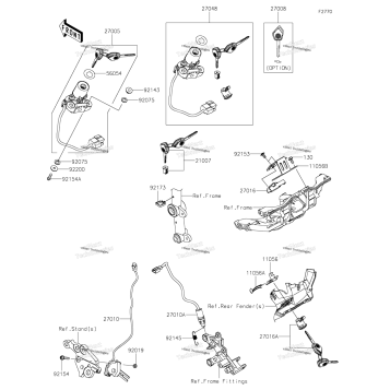IGNITION SWITCH/LOCKS/REFLECTORS