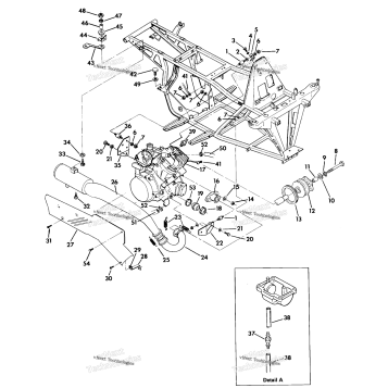 ENGINE & MUFFLER MOUNTING 350 2X4
