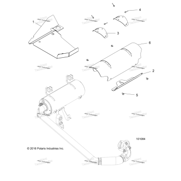 ENGINE, EXHAUST SYSTEM SHIELDS