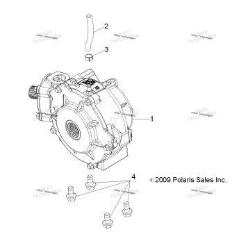DRIVE TRAIN, FRONT GEARCASE MOUNTING