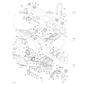 ENGINE SUPPORT AND MUFFLER