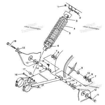SWING ARM/SHOCK MOUNTING 6X6 250