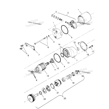 STARTING MOTOR SCRAMBLER
