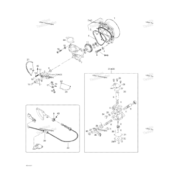 OIL INJECTION SYSTEM, OIL PUMP, ROTARY VALVE