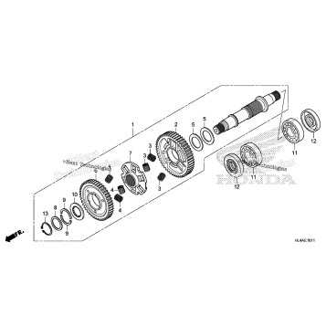 FINAL DRIVEN SHAFT