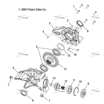 GEARCASE, REAR