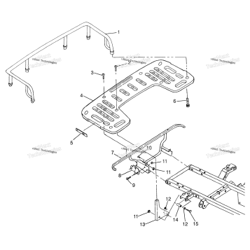 REAR RACK MOUNTING SPORTSMAN 500 W97CH50A
