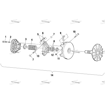 DRIVE CLUTCH A02BG50AA/AC