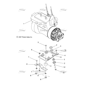 ENGINE, MOUNTING
