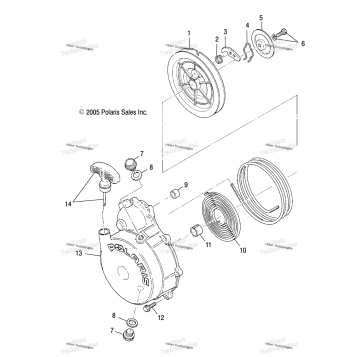 ENGINE, RECOIL STARTER