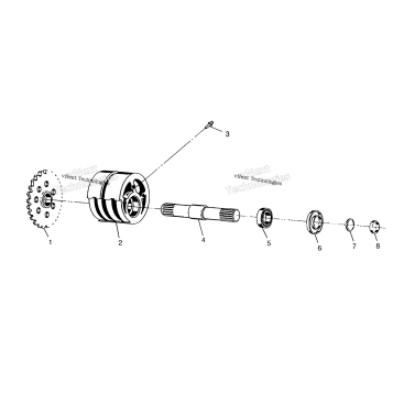 FRONT TIGHTENER ASSEMBLY 6X6 400L, SWEDISH & NORWEGIAN N948740